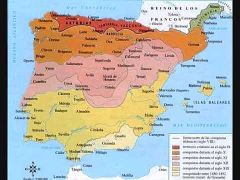 Grandes avances territoriales de los reinos cristianos peninsulares