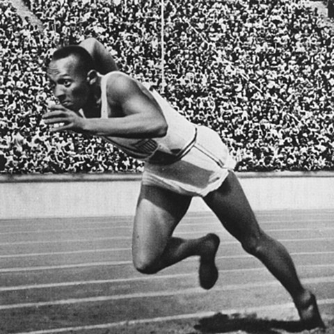 Jesse Owens Wins Four Olympic Gold Medals.