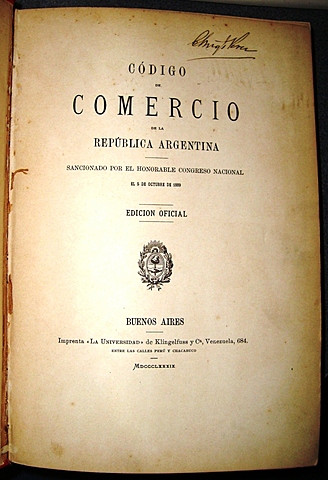 Codigo de comercio 1890