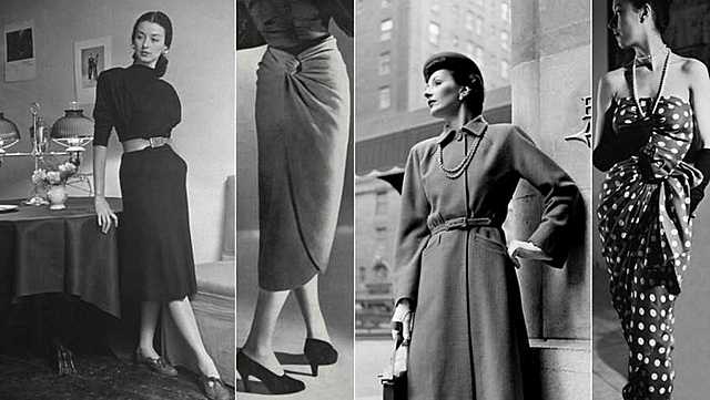 Moda femenina durante la posguerra de Europa