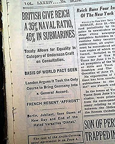 The Anglo-German-Naval agreement