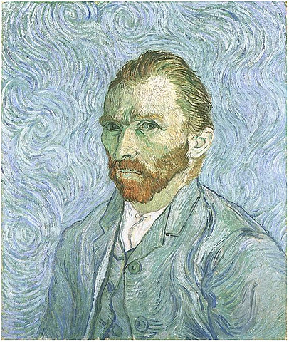 "VAN GOGH SELF-PORTRAIT" (1889)