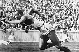 Jesse owens wins 4 gold medals at the olympics
