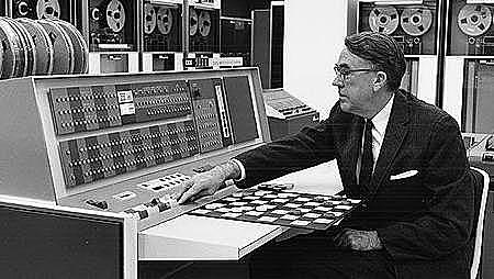 1959 Arthur Samuel projeta um programa para jogar damas