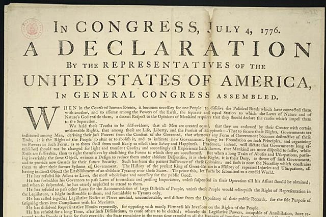 Declaration of Independence 1776