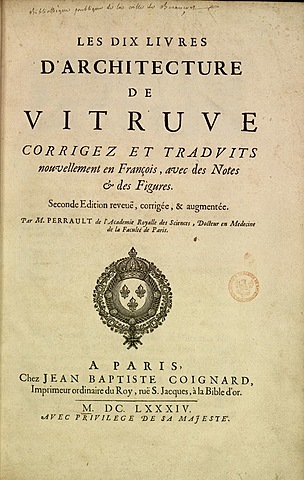 Pubblicazione del "De Architectura" di Vitruvio