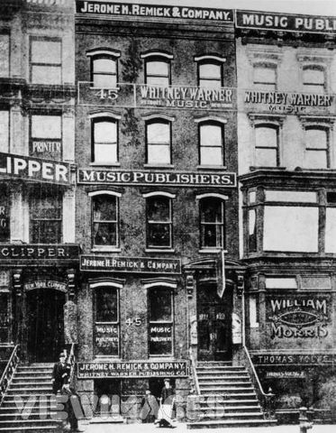 "Tin Pin Alley" Music Publishers began renting offices on 28th street in NYC.