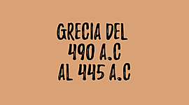Timeline: GRECIA DEL 490 a.C al 445 a.C