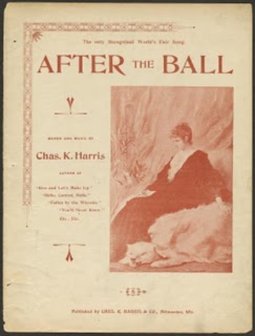 First Million- Seller song hit (sheet music) "After The Ball"
