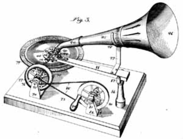 Emile Berliner Invents the flat record player "Gramophone"