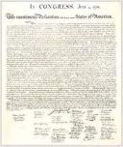 Declaration of Independence adopted