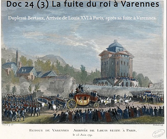 La fuite du rois à Varennes