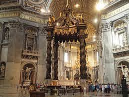 Baldacchino di San Pietro, Bernini
