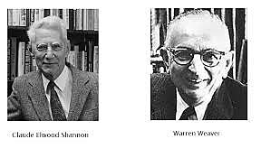 Fundación de la teoría de la información por Claude Elwood Shannon y  Weaver