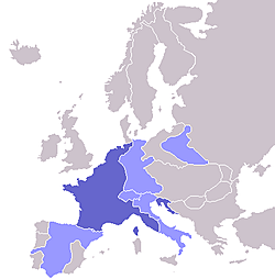 Imperi Napoleònic per Europa
