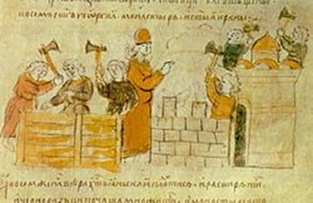 Κατασκευή καθεδρικού ναού της Αγίας Σοφίας στο Κίεβο