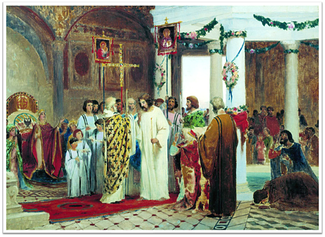 Βάπτιση Βλαδίμηρου και του λαού,γάμος με την Άννα