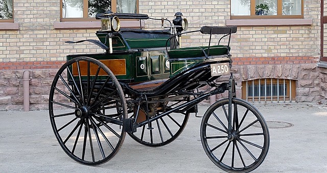 The first car is invented