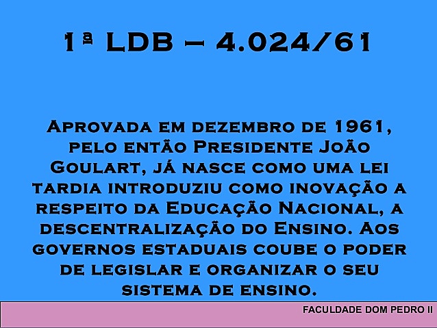 Lei de Diretrizes e Bases da Educação Nacional