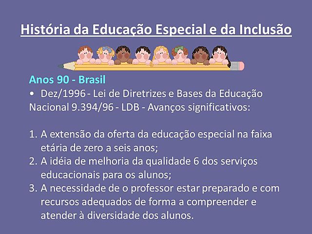 Educação Especial - Lei 9.394/96