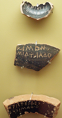 Cimón fue víctima del ostracismo