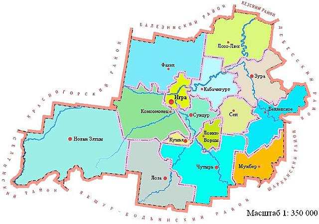 Карта игры с улицами и домами удмуртия