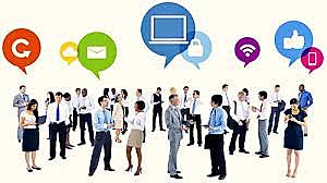 Sitios y aplicaciones de comunicación.