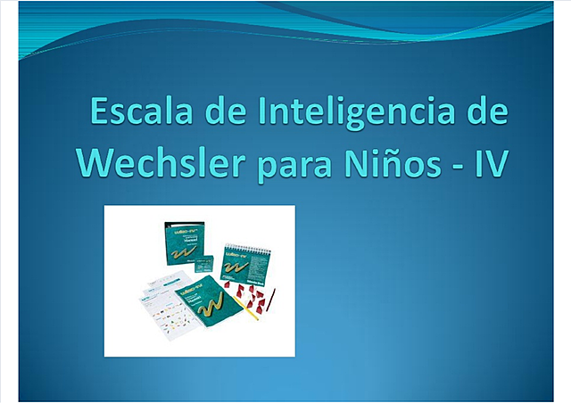 Revisión de la prueba de Inteligencia para edades prescolar y primaria de Wechsler