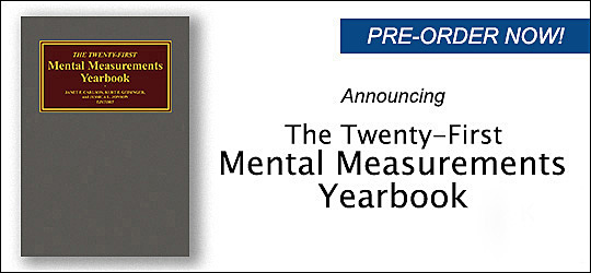 "The Mental Measurements Yearbook"