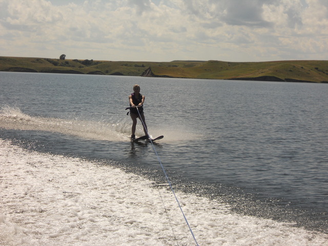 water skied for the first time