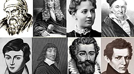 Timeline: Великие математики (XVII-XX век)