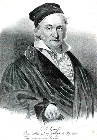 Иога́нн Карл Фри́дрих Га́усс  немецкий математик, механик, физик, астроном и геодезист