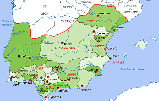 División de Al-Andalus en taifas