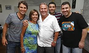 A família do craque, sua maior conquista