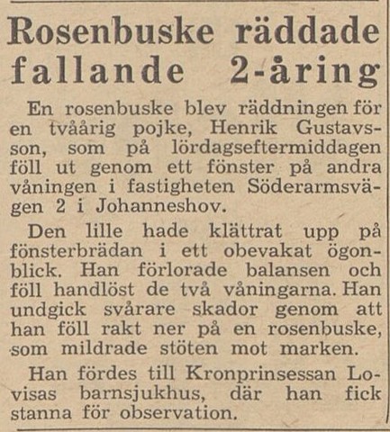2-åring faller från fönster...