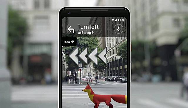 Google Maps: realidad aumentada