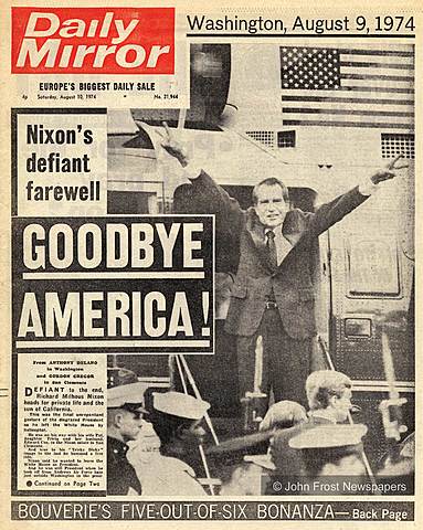 President Nixon resigns