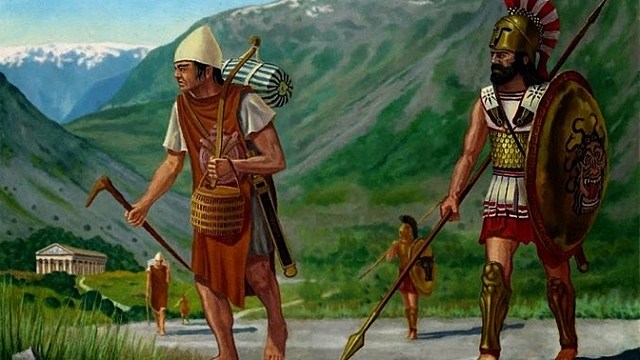 Rebelión de los Ilotas en Esparta.