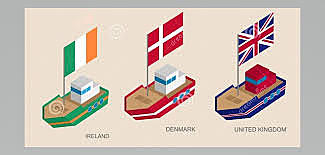Denmark, Ireland and the United Kingdom join the European