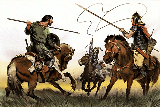 Invasiones de suevos, vándalos y alanos.