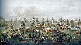 España entra en guerra con Reino Unido. Batalla del cabo de San Vicente (victoria británica).