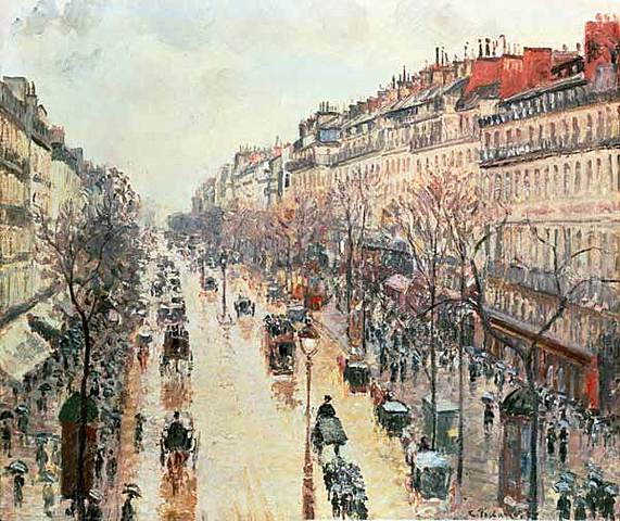 Boulevard Montmartre, Paris - Camile Pissarro