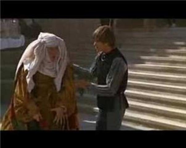 a nurse is sent  to find romeo to see about the marrige  act 2