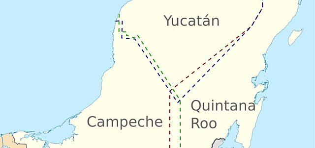 División Entre Yucatán Y Campeche