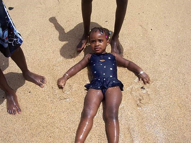 Moi a la plage au Sénégal