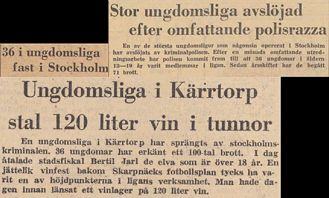 Stor ungdomsliga avslöjas i Kärrtorp