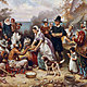 First thanksgiving oil painting jlg ferris