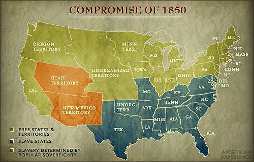 Compromise of 1850 - Political - Decreased Tensions