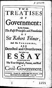 "Dos tratados de gobierno"