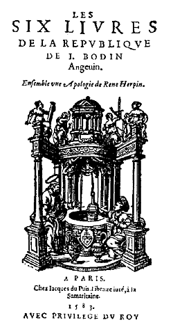 "Los seis libros de la República" de Jean Bodin.